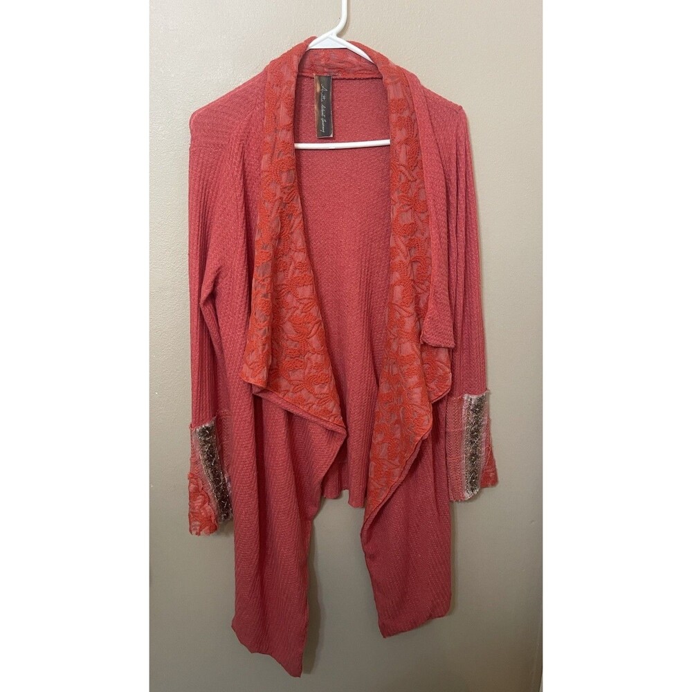 Arrata Silent Journey The Stories Of Shawl Womens Large Asymmetrical Cardigan Co